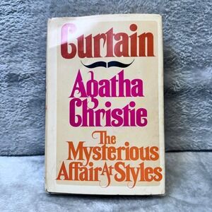 Agatha Christie Curtain The Mysterious Affair at Styles Vintage Book 1975